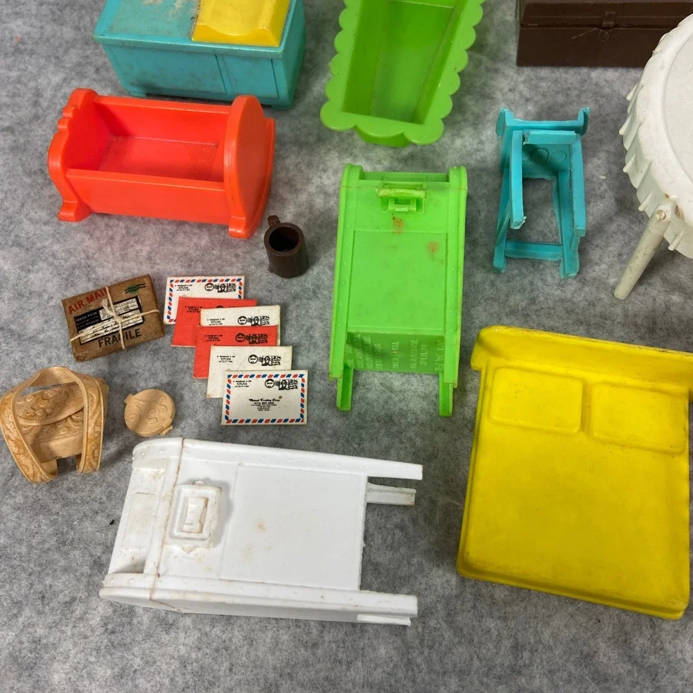 VTG Lot Dollhouse Furniture Accessories‎ Renwal BEST Tootsietoy Mattel Superior